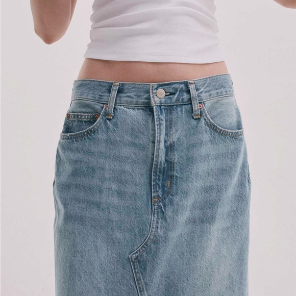 Aritzia maxi denim skirt- new with tags size 29 - Picture 2 of 4